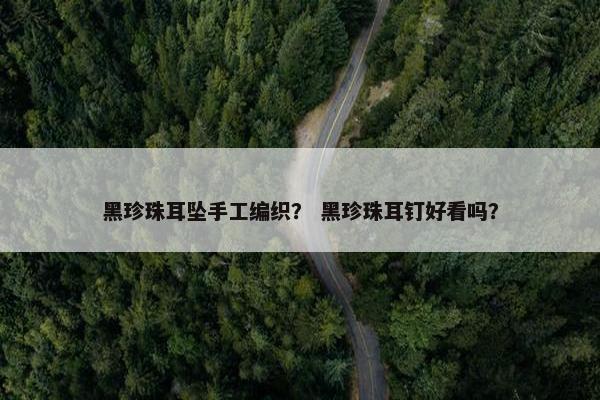 黑珍珠耳坠手工编织？ 黑珍珠耳钉好看吗？
