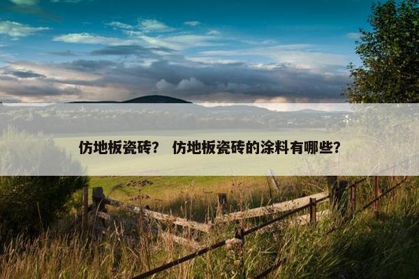 仿地板瓷砖？ 仿地板瓷砖的涂料有哪些？