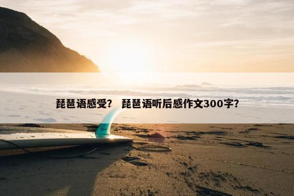 琵琶语感受？ 琵琶语听后感作文300字？