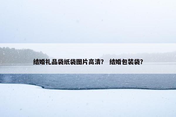 结婚礼品袋纸袋图片高清？ 结婚包装袋？