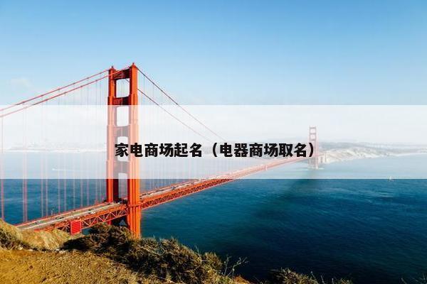家电商场起名（电器商场取名）