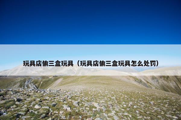 玩具店偷三盒玩具（玩具店偷三盒玩具怎么处罚）