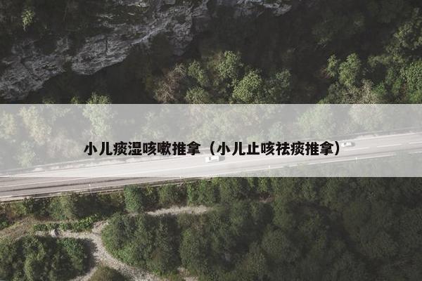 小儿痰湿咳嗽推拿（小儿止咳祛痰推拿）