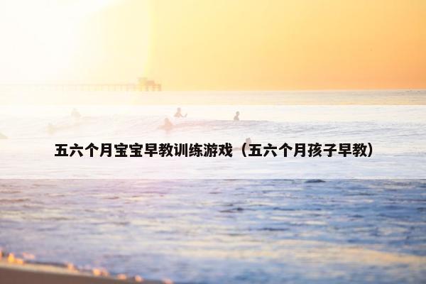 五六个月宝宝早教训练游戏(五六个月孩子早教) 五六个月宝宝早教训练游戏(五六个月孩子早教)