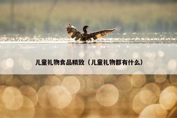 儿童礼物食品精致（儿童礼物都有什么）