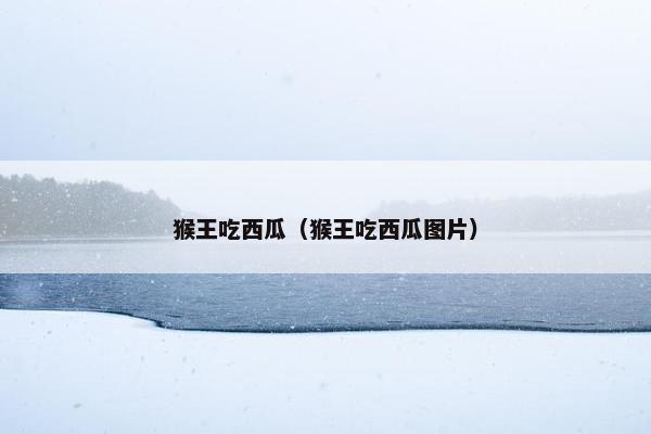 猴王吃西瓜（猴王吃西瓜图片）