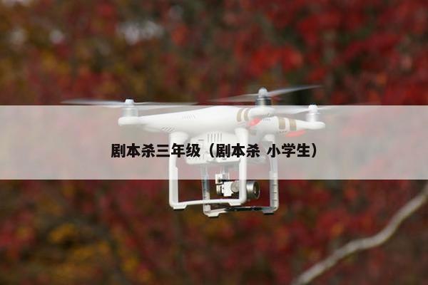 剧本杀三年级（剧本杀 小学生）