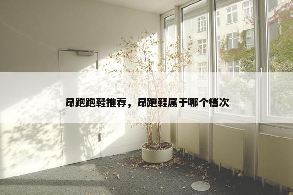 昂跑跑鞋推荐，昂跑鞋属于哪个档次