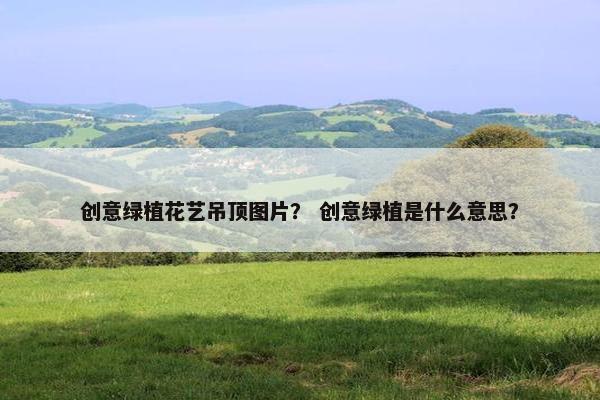 创意绿植花艺吊顶图片? 创意绿植是什么意思? 创意绿植花艺吊顶图片? 创意绿植是什么意思?