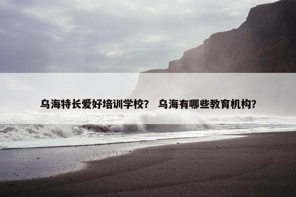 乌海特长爱好培训学校？ 乌海有哪些教育机构？