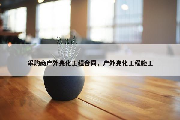 采购商户外亮化工程合同，户外亮化工程施工