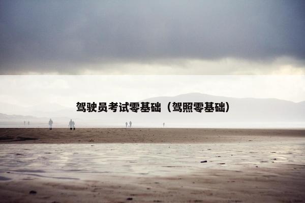 驾驶员考试零基础（驾照零基础）