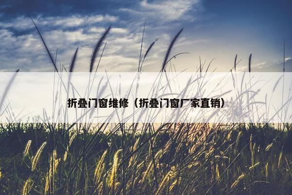 折叠门窗维修（折叠门窗厂家直销）