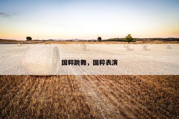 国粹跳舞，国粹表演