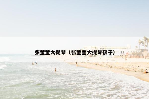 张莹莹大提琴（张莹莹大提琴孩子）