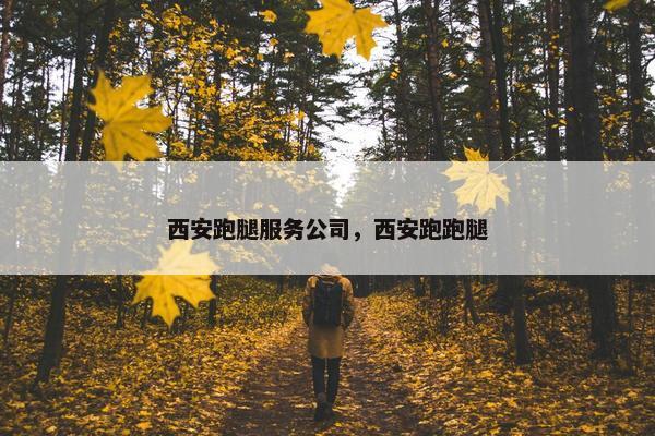 西安跑腿服务公司，西安跑跑腿